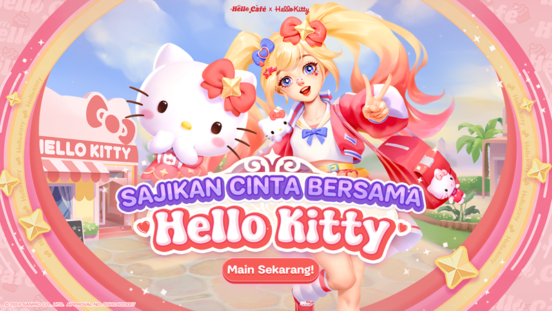 Kolaborasi dengan Sanrio, VNGGames Hadirkan Hello Café x Hello Kitty!