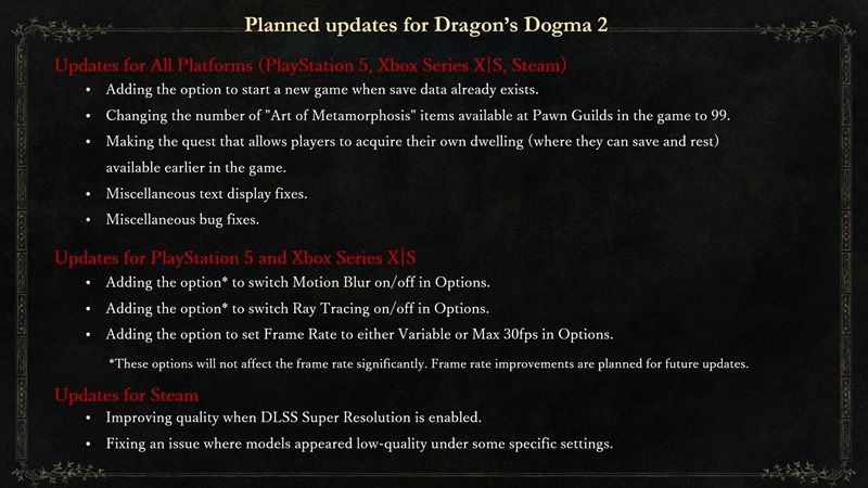 Ini Update yang Direncanakan untuk Dragon's Dogma 2!