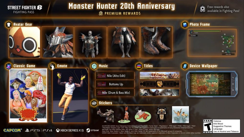 Kolaborasi Monster Hunter 20th Anniversary x Street Fighter 6 Hadir!