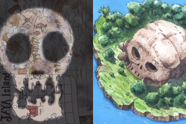 4 Pulau Berbentuk Tengkorak di One Piece! Bajak Laut Banget