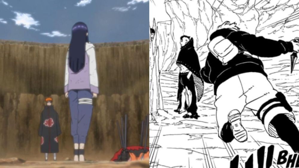 5 Kemiripan Inojin Menolong Himawari dan Hinata Melindungi Naruto!