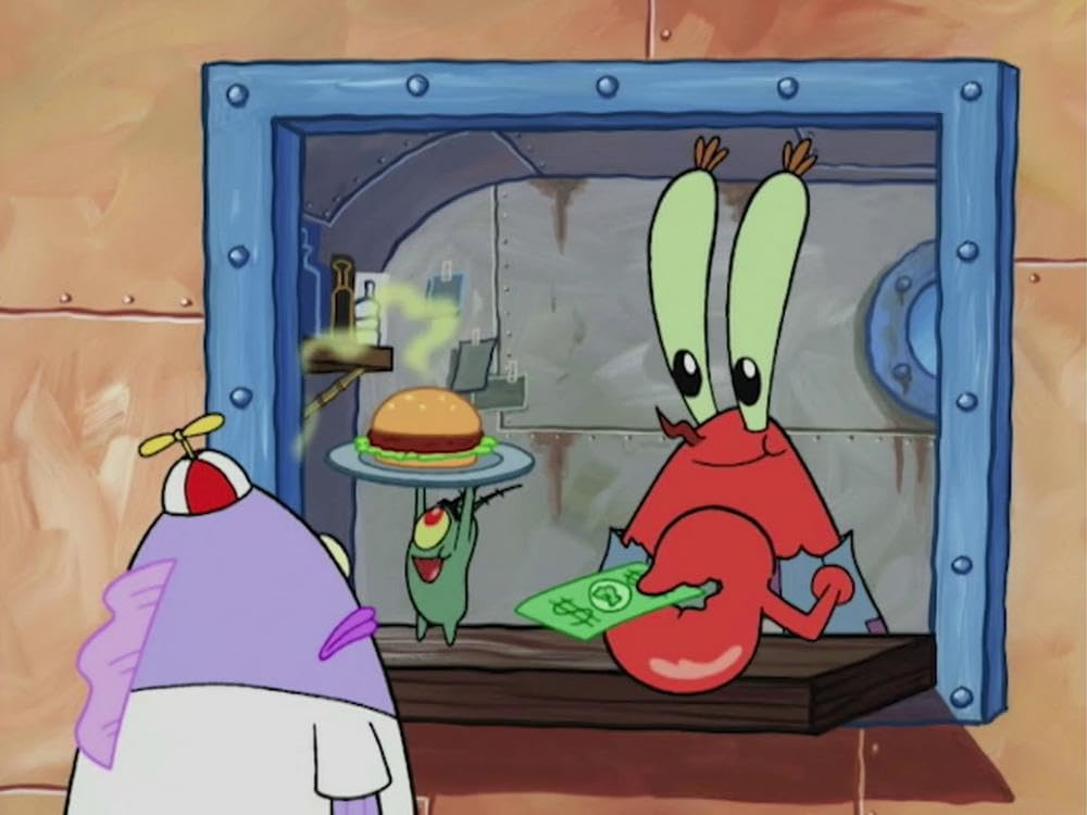 SpongeBob SquarePants - Tuan Krabs dan Plankton