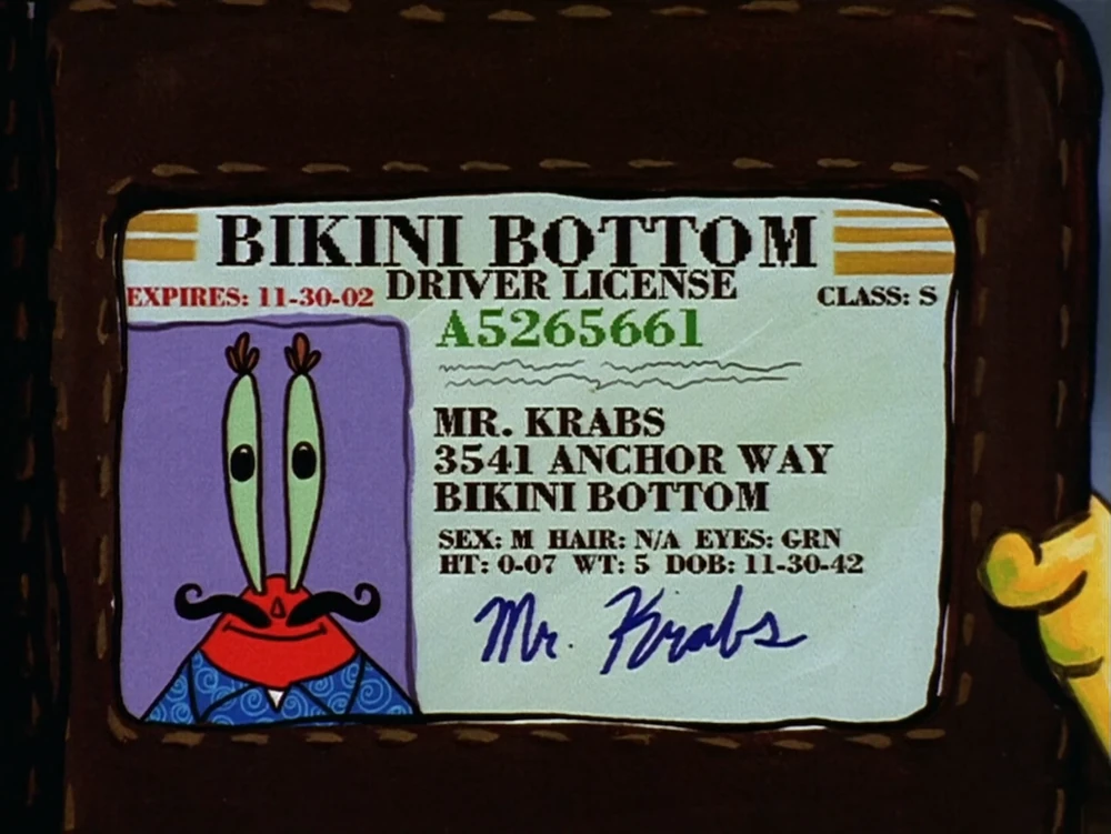 Berapa umur asli Tuan Krabs?