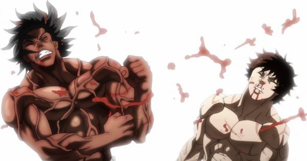 Baki dan Ohma dalam pertarungan puncak mereka - Baki Hanma VS Kengan Ashura