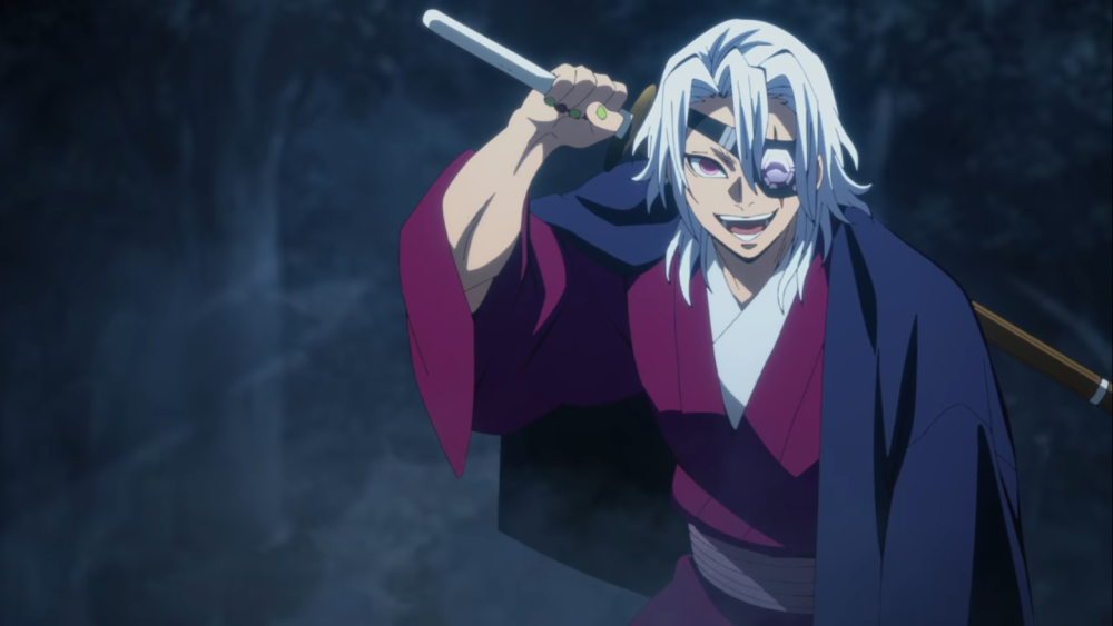 Tengen Uzui (dok. Ufotable/ Kimetsu no Yaiba Season 4 Hashira Training Arc)