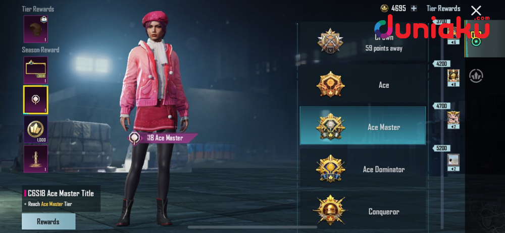 Rank PUBG (Duniaku/ Viky Nursyafira)