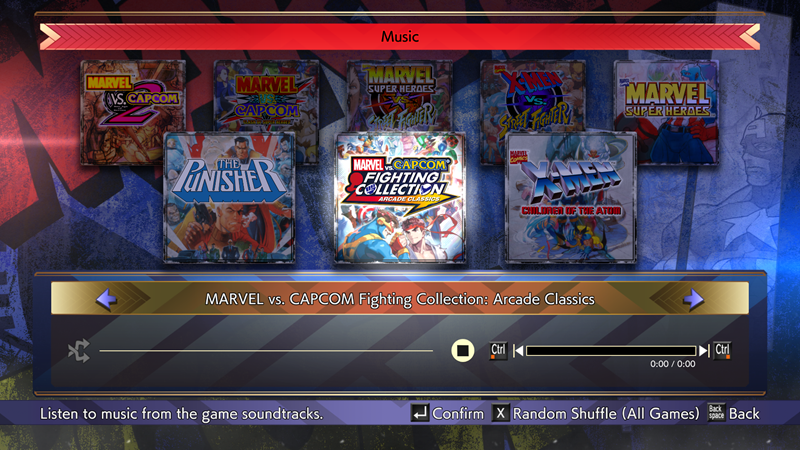 Marvel vs. Capcom Fighting Collection Arcade Classics - Music Gallery.png