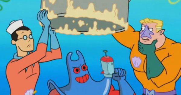 Mermaid Man mendapati saus tartar habis sebelum mengalahkan Man Ray -  SpongeBob SquarePants
