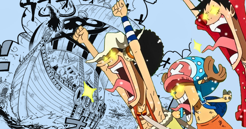 Usopp Luffy Chopper to Elbaf Sparkling eyes One Piece 1123.png