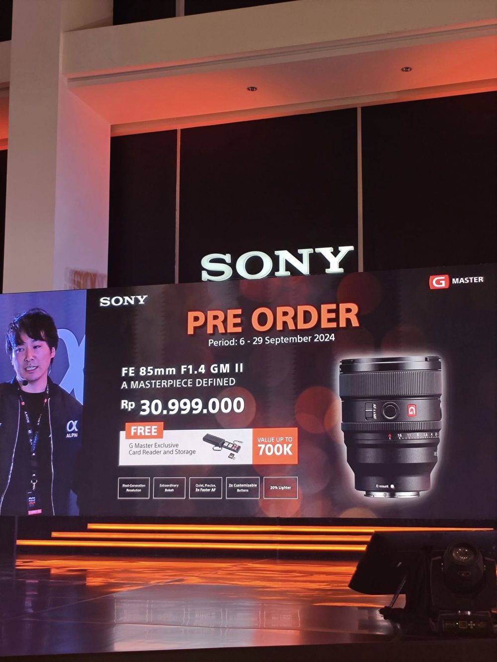 Sony Alpha Festival 2024 Hadir Bawa ZV-E10 II dan FE 85mm F1.4 GM II!