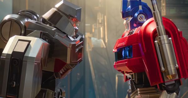 Megatron vs Optimus Prime - Transformers One