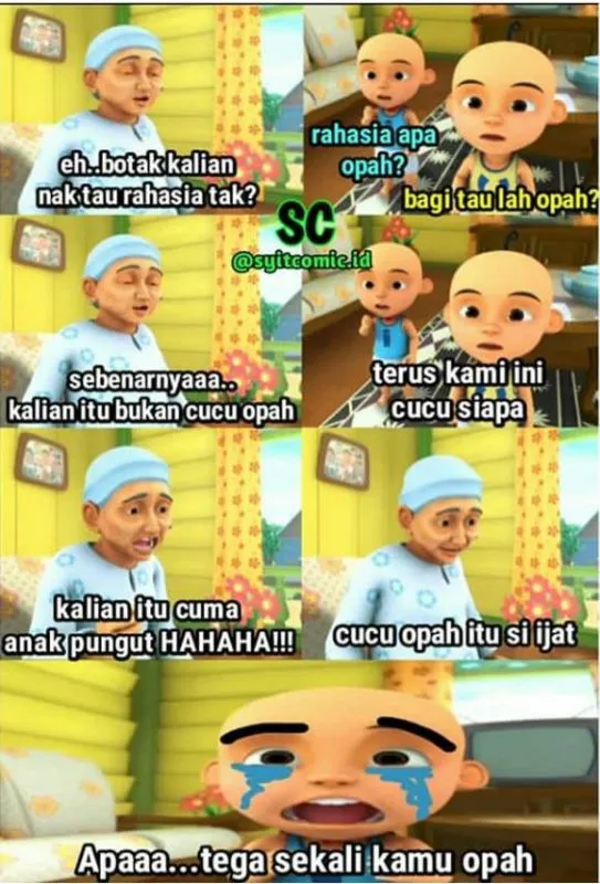 meme Opah Upin Ipin