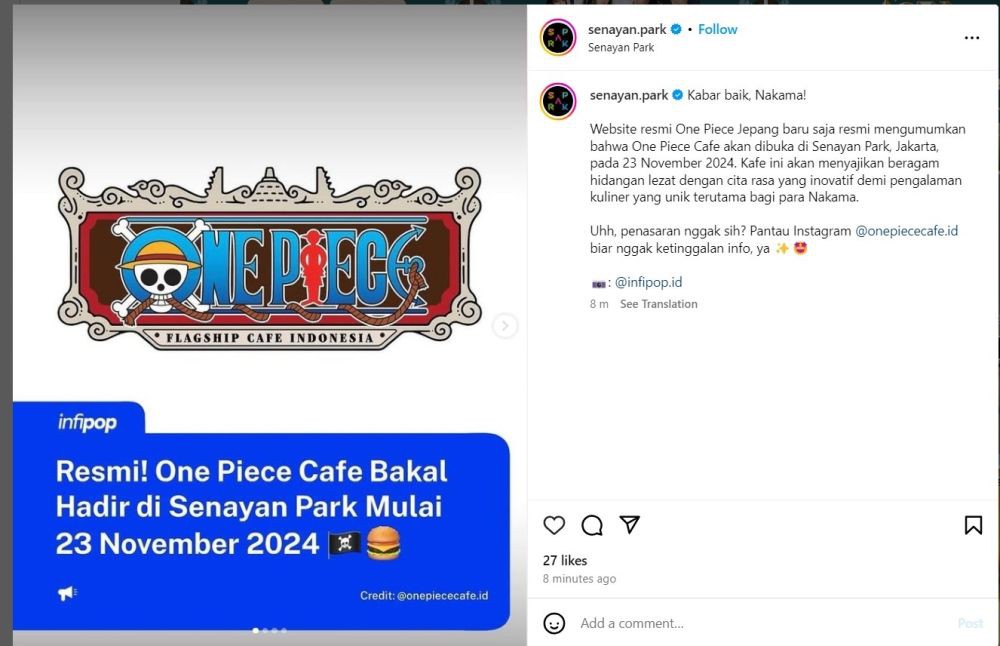 Pos IG Senayan Park One Piece.jpg