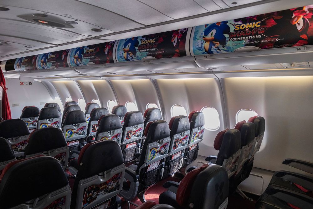 Kolaborasi Sonic x AirAsia Hadirkan Livery Sonic di Pesawat!