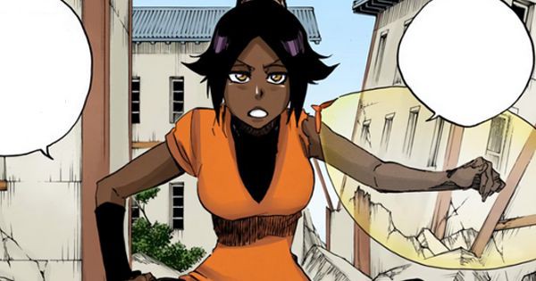 Yoruichi sedang dipulihkan Orihime - Bleach