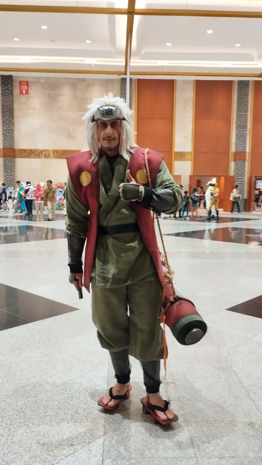 @vegacosplay sebagai Jiraiya di Indonesia Comic Con 2024. Fotografer: Fahrul Nurullah. (instagram.com/vegacosplay, Fahrul Razi Uni Nurullah)