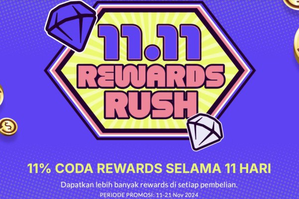 Codashop Hadirkan 11.11 Rewards Rush, Bonus Gede Love and Deepspace!