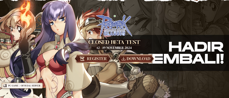 Closed Beta Test Ragnarok Classic Resmi Dirilis 12 November!