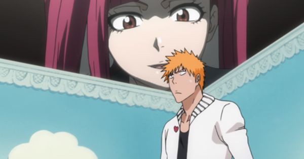 Riruka memandangi Ichigo yang berlatih di dalam Dollhouse - Bleach