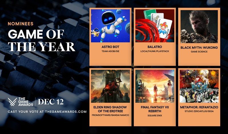 Ini Dia Nominasi The Game Awards 2024, Debut Usada Pekora!