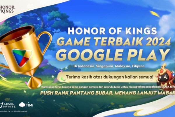 Honor Of Kings Menang Google Play Best Game of 2024 di SEA!