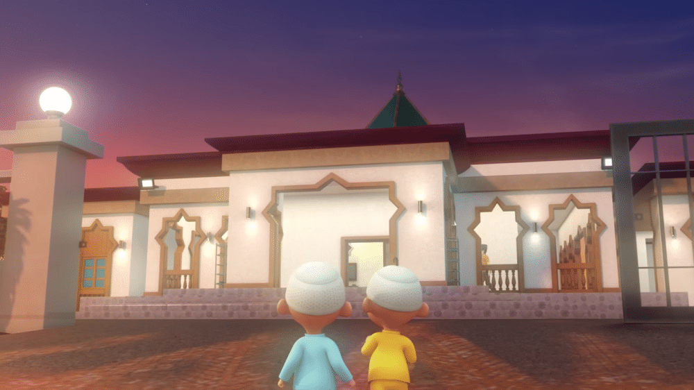 Masjid baru Kampung Durian Runtuh - Upin & Ipin