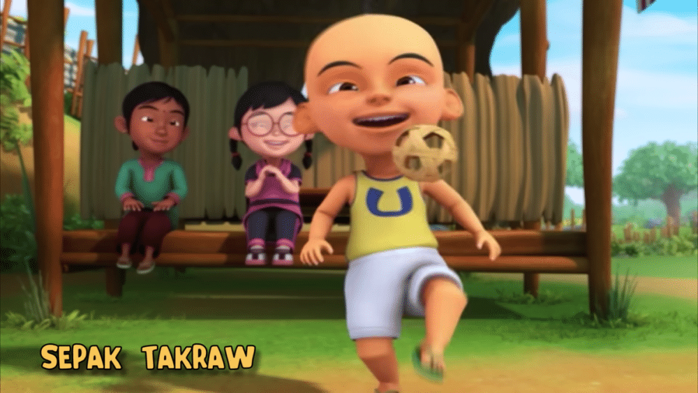 mainan tradisional di Upin & Ipin