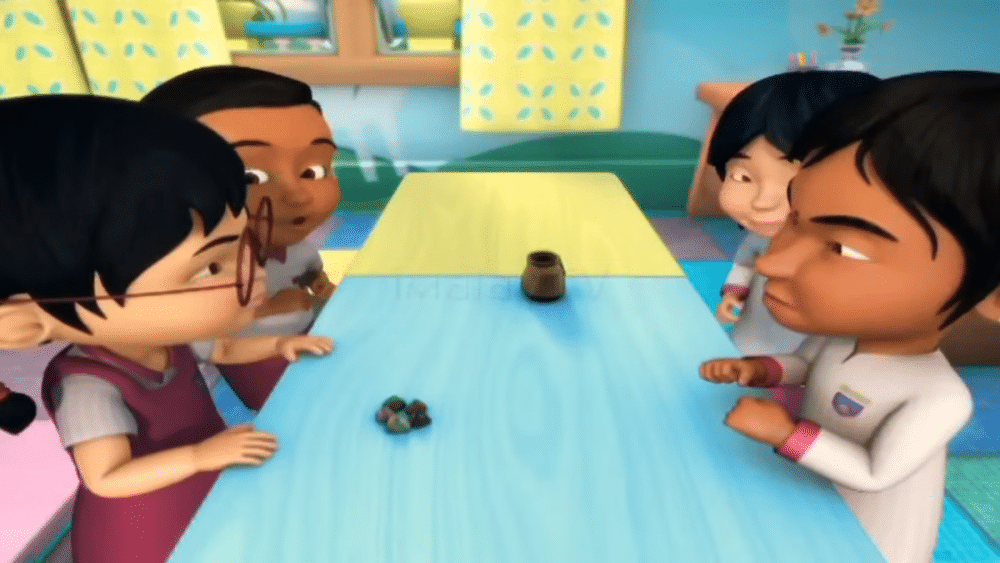 mainan tradisional di Upin & Ipin