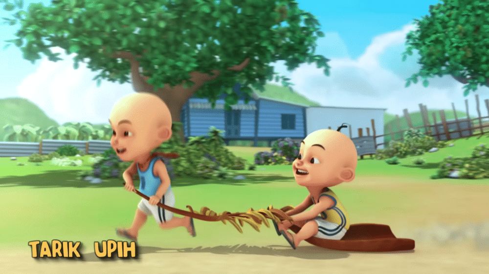 mainan tradisional di Upin & Ipin