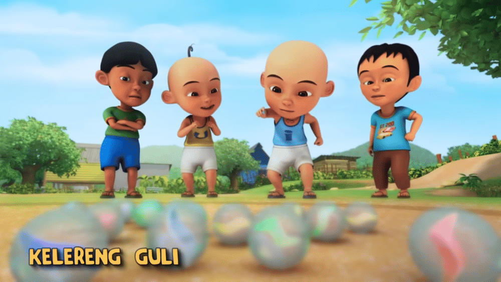 mainan tradisional di Upin & Ipin