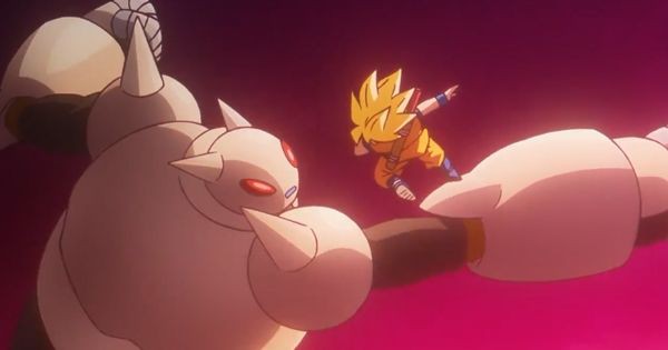 Goku berduel dengan Tatagami -  Dragon Ball Daima