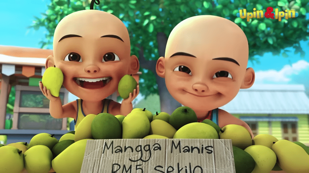 buah-buahan di Upin & Ipin