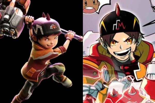 10 Foto BoBoiBoy Gentar, Fusion Kuat Versi Animasi dan Komik!