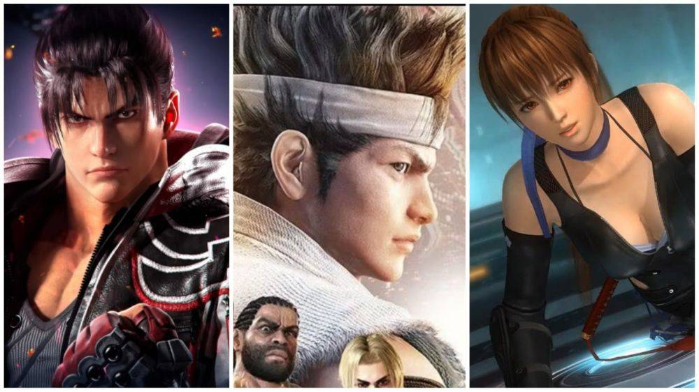 (Dok. Bandai Namco/Tekken 8, Dok. SEGA/Virtua Fighter 5, Dok. Koei Tecmo/Dead or Alive 5)