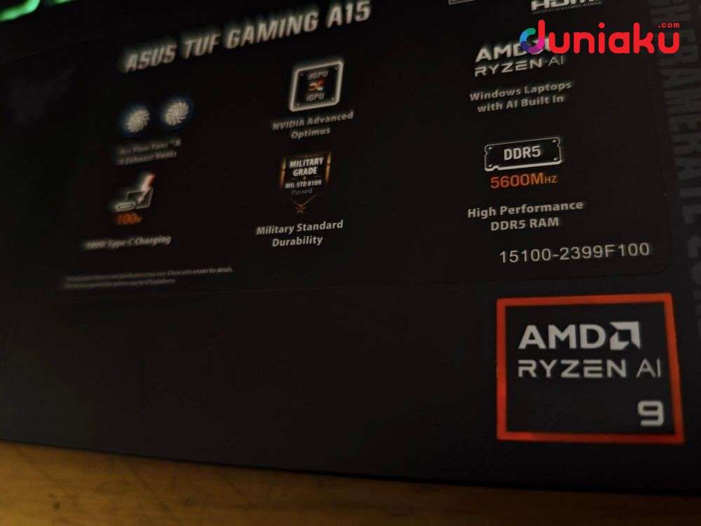 Review ASUS TUF A15, Makin Tangguh dengan AMD Ryzen AI 9!