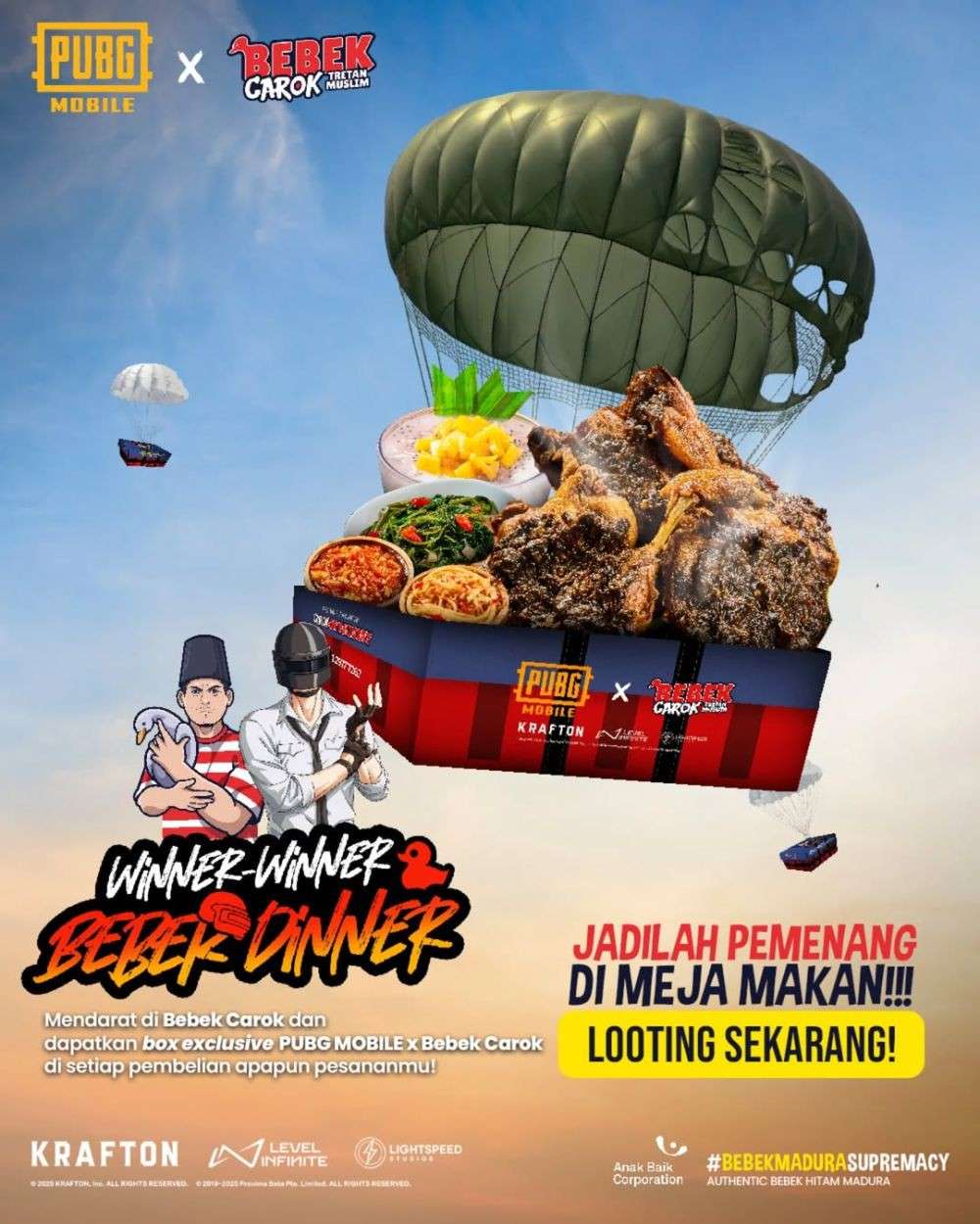 PUBG MOBILE Kolaborasi dengan Bebek Carok!