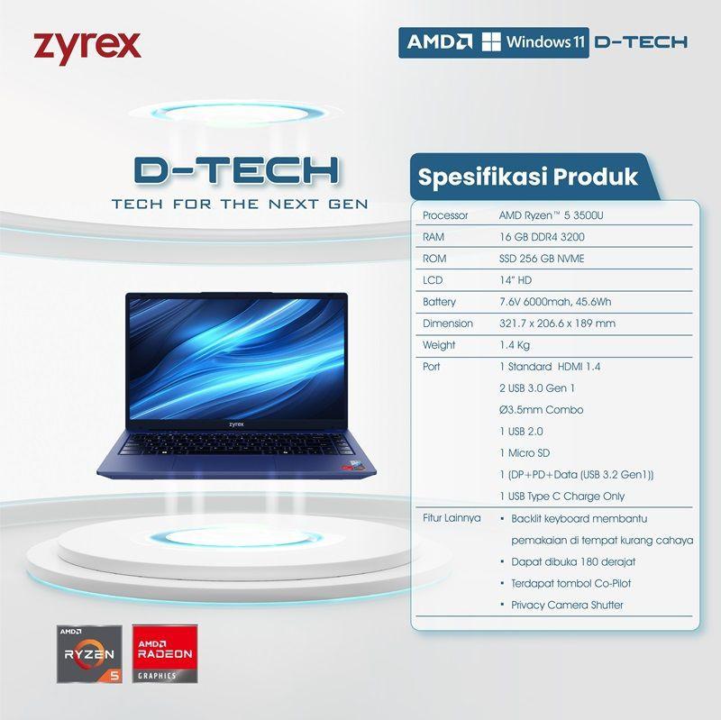 Zyrex Luncurkan Laptop D-Tech, The Next Gen Laptop!