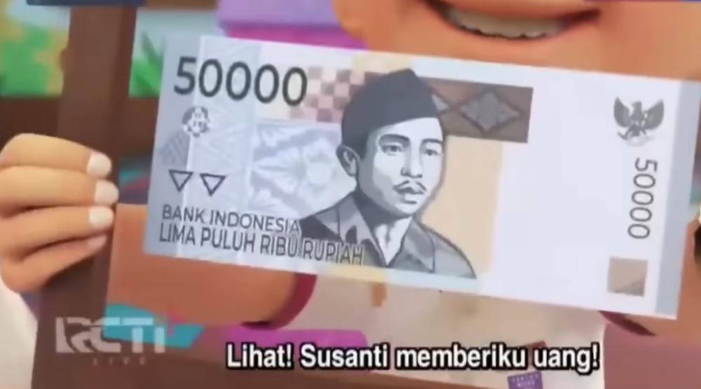 kado uang Rupiah untuk Fizi - Upin & Ipin