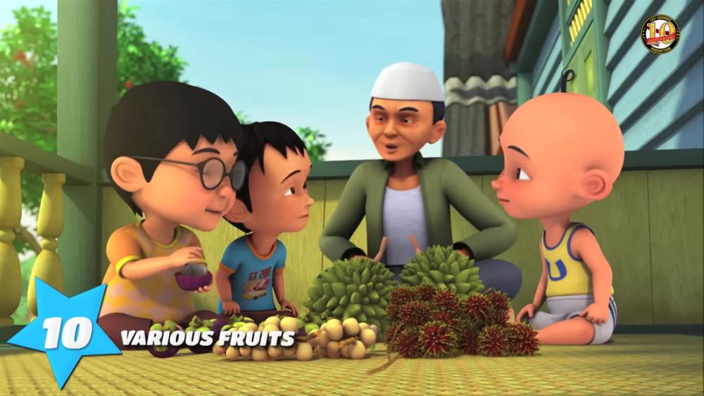 Top 10 Makanan Kampung Durian Runtuh di Upin dan Ipin