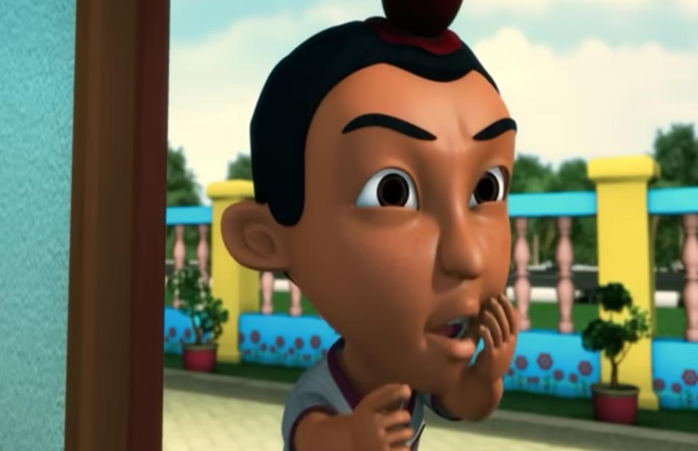 Jarjit menakuti teman-temannya - Upin & Ipin