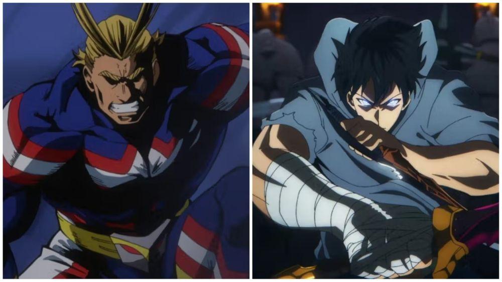 (Dok. Bones/My Hero Academia, dok. A-1 Pictures/Solo Leveling)