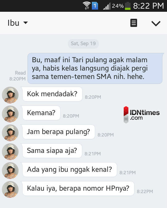 13 Tipe Ibu Protektif Berdasarkan Isi Chatnya, Ibumu yang Mana?