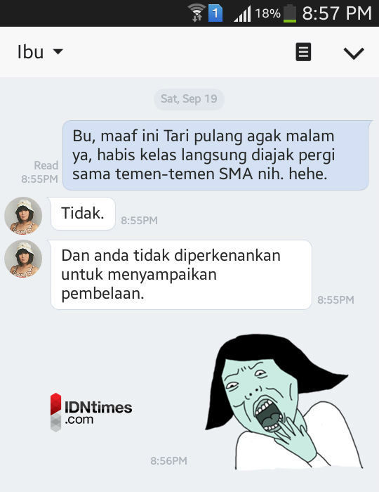 13 Tipe Ibu Protektif Berdasarkan Isi Chatnya, Ibumu yang Mana?