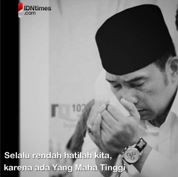 11 Kata Kata Bijak Ridwan Kamil Yang Selalu Bikin Warga Bandung Bangga