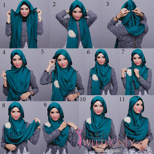 13 Tutorial Hijab Simpel Dan Cantik Yang Cocok Buat Kondangan