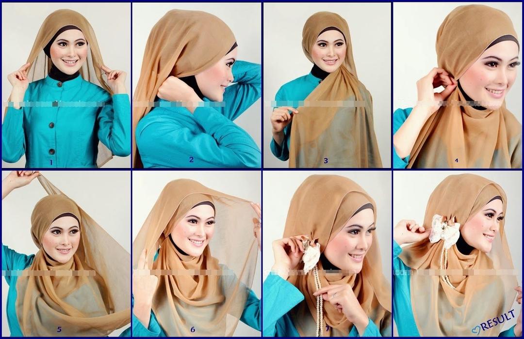 80 Galery Tutorial Hijab Pashmina Terkini 2017 Paling Baru