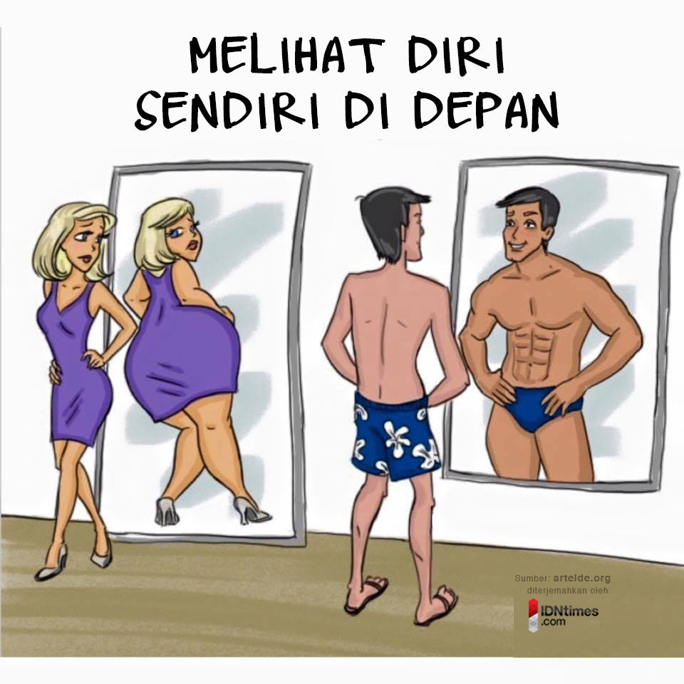 12 Ilustrasi Ini Tunjukan Perbedaan Konyol Cewek Vs Cowok