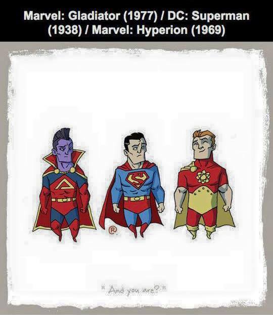 22 Superhero yang Mirip Banget! Siapa yang Menjiplak, Marvel atau DC?