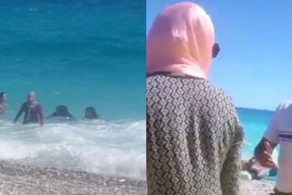 Gambar Wanita Hijab Di Pantai