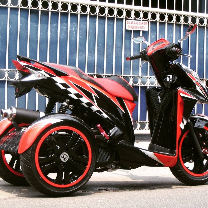 39 Gambar modifikasi jok motor mio fino Paling Keren